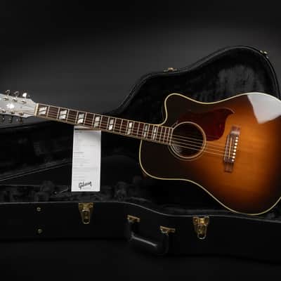 2014 Gibson Hummingbird Pro EC - Vintage Sunburst | USA Montana Square Shoulder Dreadnought Cutaway Pickup | CoA OHSC image 2