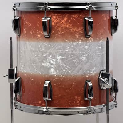 Ludwig 20/12/14/5x14" Classic Maple Downbeat Drum Set w/ Rail - Exclusive Fire Burst Pearl image 23