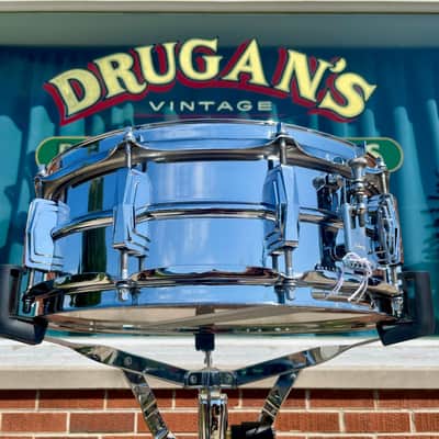 1960s Ludwig LM400 Supraphonic 5x14 Snare Drum Chrome image 3