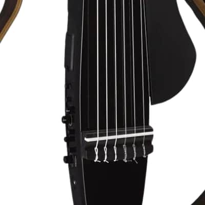 Yamaha Nylon String Silent Guitar Trans Black image 4