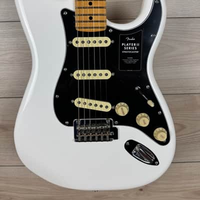 Fender Player II Stratocaster Electric Guitar Maple Fingerboard, Polar White image 1