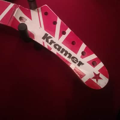 Custom SGM Van Halen Tribute Display w/ Kramer Neck , Vintage Tee + Autographed Magazine image 4