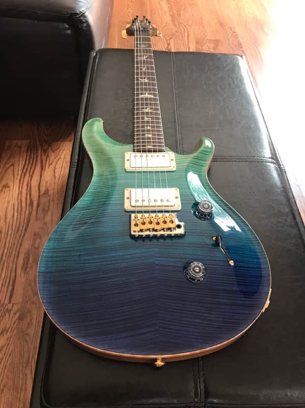 Paul Reed Smith 2015 PRS Custom 24 MSL Limited Wood Library, Blue Fade, Artist Top, Korina neck, Gre image 1