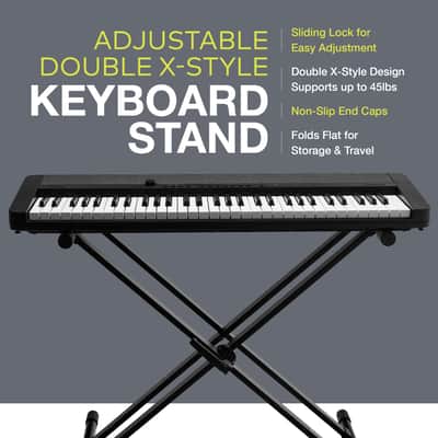 Knox Gear Adjustable Double X Keyboard Stand image 3