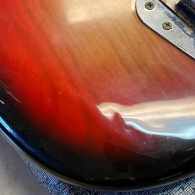 1975 Fender Mustang Bass 3 Color Sunburst w case image 6