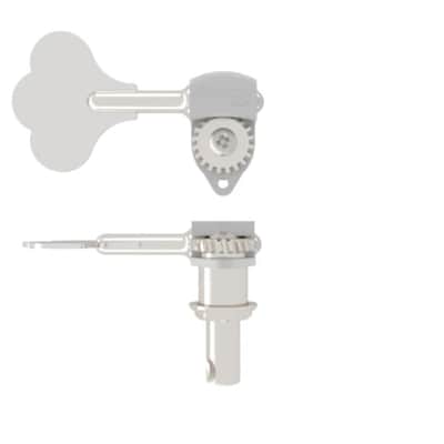 Hipshot 20670CT Single Clover Key Treble Side Ultralite Bass Tuning Key 3/8"- Chrome image 2