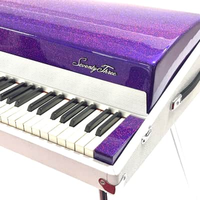 Rhodes Mark I Stage 73-Key Electric Piano, Refurbished in custom purple sparkle image 5