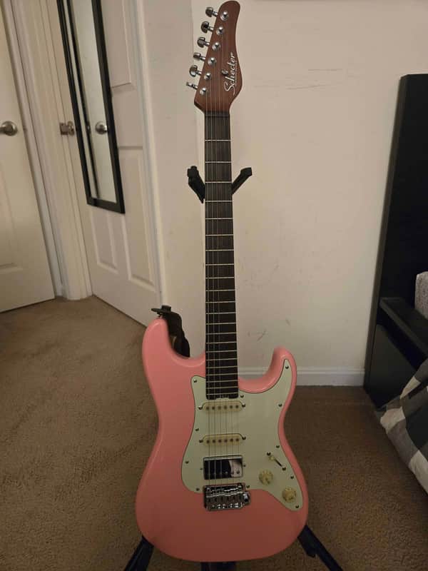 Schecter Nick Johnston Traditional HSS Atomic Coral with Ebony Fretboard image 1