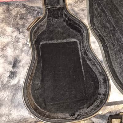 Washburn GCEADLX Deluxe Florentine Electric/Acoustic Guitar Case 2010s - Black image 5