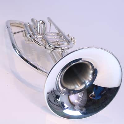 Nirschl E102SP Marching Mellophone in Silver Plate SN E000677 image 10