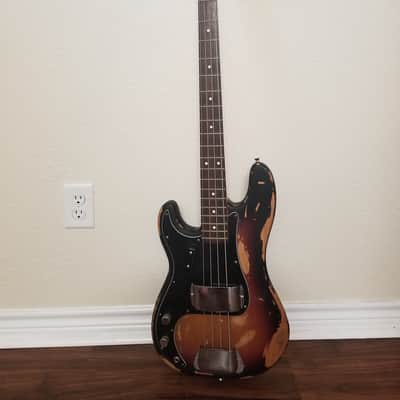 2007 Left hand Fender American Standard Precision bass image 1