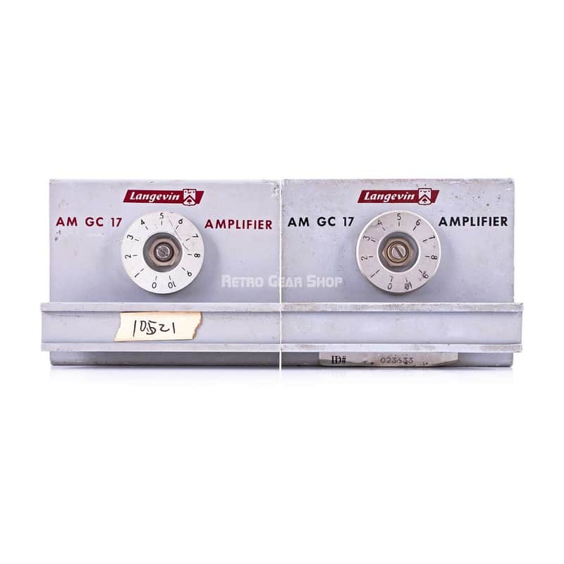 Langevin AM GC 17 Mic Preamps Stereo Pair #2 Vintage Rare AM17 PSU Serviced image 1