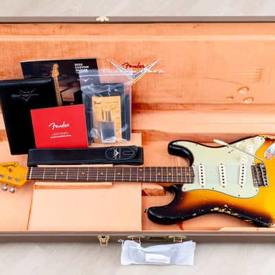 2023 Fender Custom Shop ‘61 Stratocaster Heavy Relic Super Faded/Aged Three-Tone Sunburst w/ Texas Specials image 18