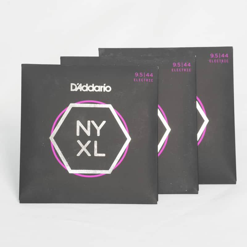3 Sets D'Addario NYXL09544 Nickel Wound Super Light Plus Electric Guitar Strings, 9.5-44 image 1