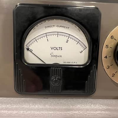 Vintage RCA Meter Panel Type BI-2A // MI 11275 with Simpson VU Meter image 3