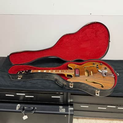 Vintage Univox 335 Style Hollowbody Electric Guitar Made in Japan for Parts or Repair 1970's image 1