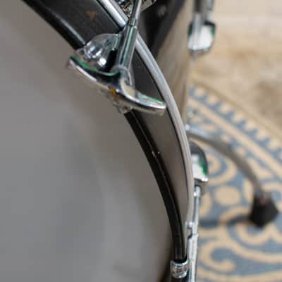 1980s Ludwig "Big Beat" Black Cortex Drum Kit image 12
