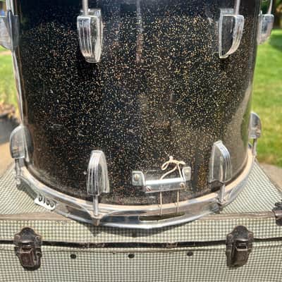 Ludwig Early 60's Ludwig Galaxy Sparkle deep 14" snare drum with case 1962-1967 - SPARKLING GALAXY PEARL SPARKLE image 4