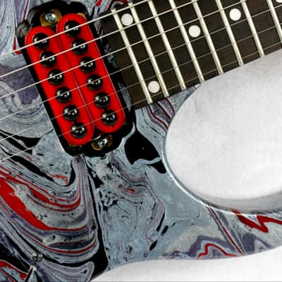Custom Swirl Painted and Upgraded Ibanez Gio RG Electric Guitar image 10