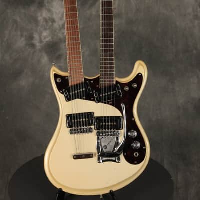Mosrite Joe Maphis 12/6 Double Neck Rare Pearl Finish 1966 Pearl image 2