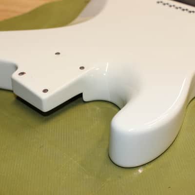 Warmoth Telecaster Body, Roasted Alder, Olympic White, Gotoh image 11