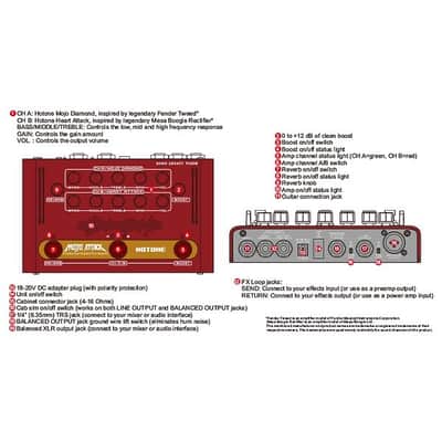 Immagine Hotone mojo attack floor amplificatore testata a pedale guitar head - 3