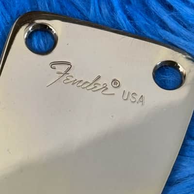 1980s Fender Stratocaster 3 Bolt Vintage Neck Plate - Gold image 2