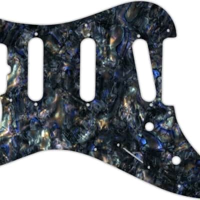WD Custom Pickguard For Left Hand Fender 1983 Bullet S-3 #35 Black Abalone