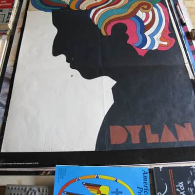 Bob Dylan’s Greatest Hits, Milton Glaser Poster, 1967, Psychedelic, Original! image 1