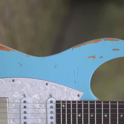 Mayones Aquila Aged 6 V24 - Monolith Daphne Blue Nitro(Relic) image 3