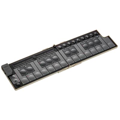 Mint Korg nanoKEY Fold Foldable Smartphone-Size USB-C MIDI Keyboard, Sand Beige image 5