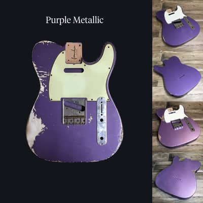 Made to Order - FRANCHIN Mars guitar body Relic Aged 100% Nitro Lacquer (Butterscotch/ Sunburst/ Black/ White/ Blue/ Green/ Yellow/ Red/ Pink/ Burgundy/ Purple/ Gold/ Silver, etc.) Basswood Poplar Telecaster-Tele-T-Style Made in Italy image 23