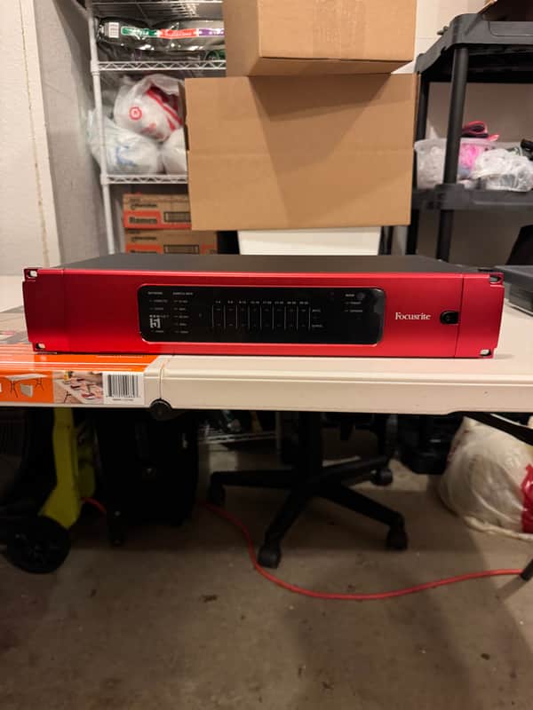 Focusrite RedNet 5 Pro Tools HD Bridge Dante Audio Interface 2010s - Red image 1