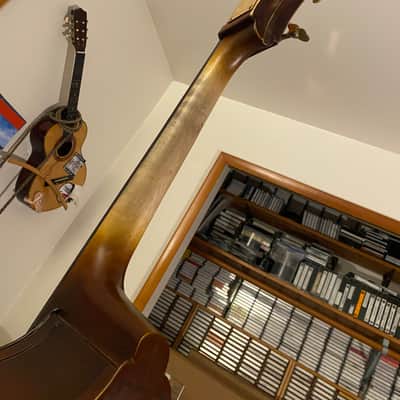 Cecilio CDB-200 4/4 acoustic upright double Bass 2018 - Natural - Distressed image 7