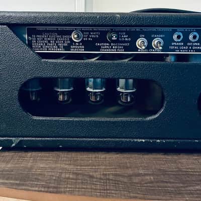 Fender Bassman 100 2-Channel 100-Watt Guitar Amp Head 1972 - 1976 - Silverface image 4