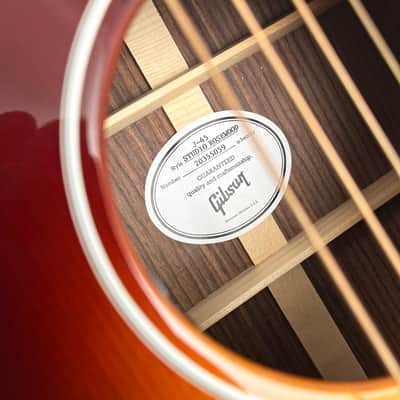 Gibson J-45 Studio Rosewood • Gloss Rosewood Burst • 2025 • 4.7 lb image 7