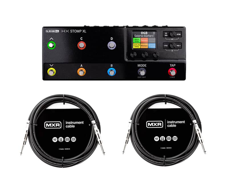 Line 6 HX Stomp XL + MXR 10' Instrument Cable (x2) image 1