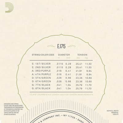 D'Addario EJ75 Mandolin Phos Bronze 11.5-41 Med/Hvy Strings J75 image 2