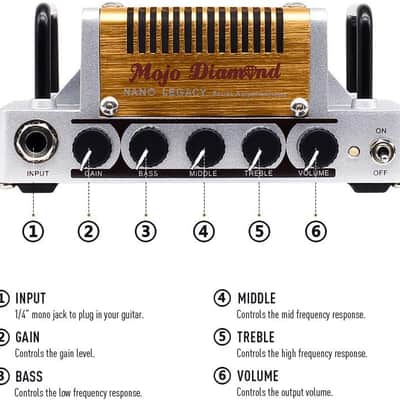 Hotone Mojo Diamond Mini Guitar Amplifier Head, 5 Watt image 3