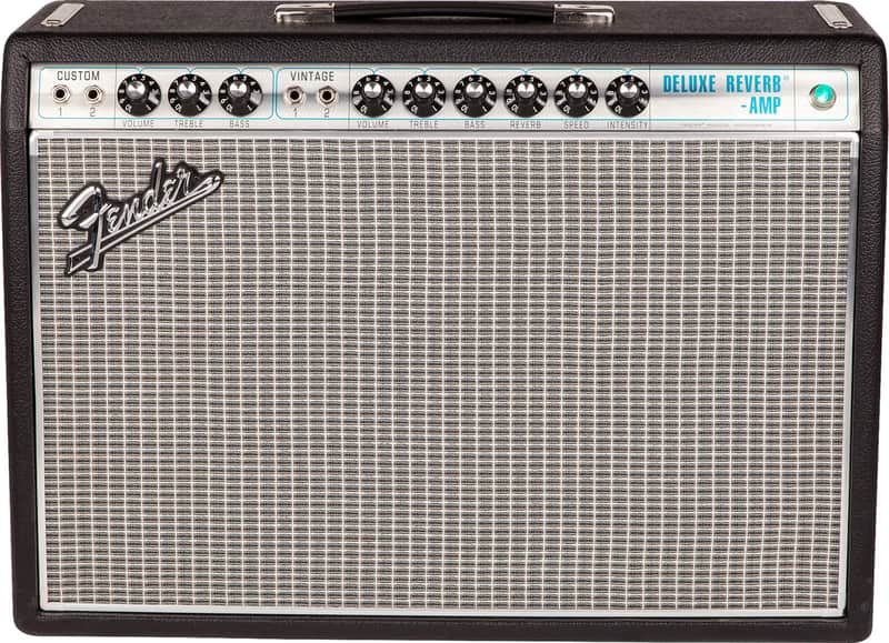 Mint Fender 68 Custom Deluxe Reverb, 22 Watts all Tube Two Channel Guitar Combo Amplifire, W/ Reverb & Vibrato image 1