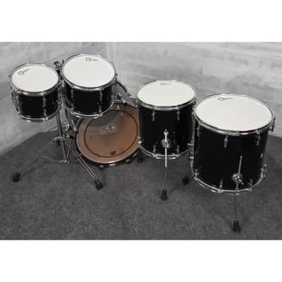 Used Sonor Prolite 5pc Drum Set Piano Black Lacquer - Very Good image 8