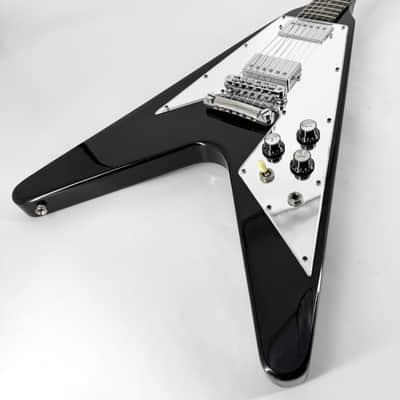 1990 Gibson Flying V ’67 Reissue – Ebony image 2