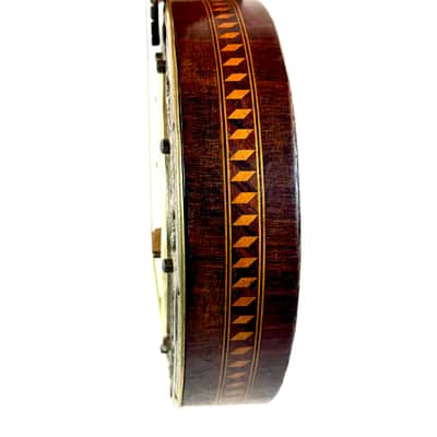 "Stentor" Art Nouveau Banjo-Mandolin with Lion-Decorated Tension Hoop, 1920s image 7