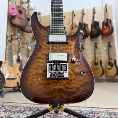 ESP LTD KS-7 QM ET DBSB, EverTune Ken Susi, Dark Brown Sunburst image 1