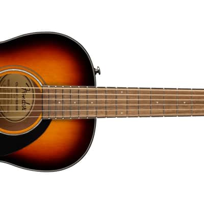 Fender CP-60S Parlor Size Solid SpruceTop, Walnut Fingerboard Acoustic Guitar, 3-Color Sunburst image 2