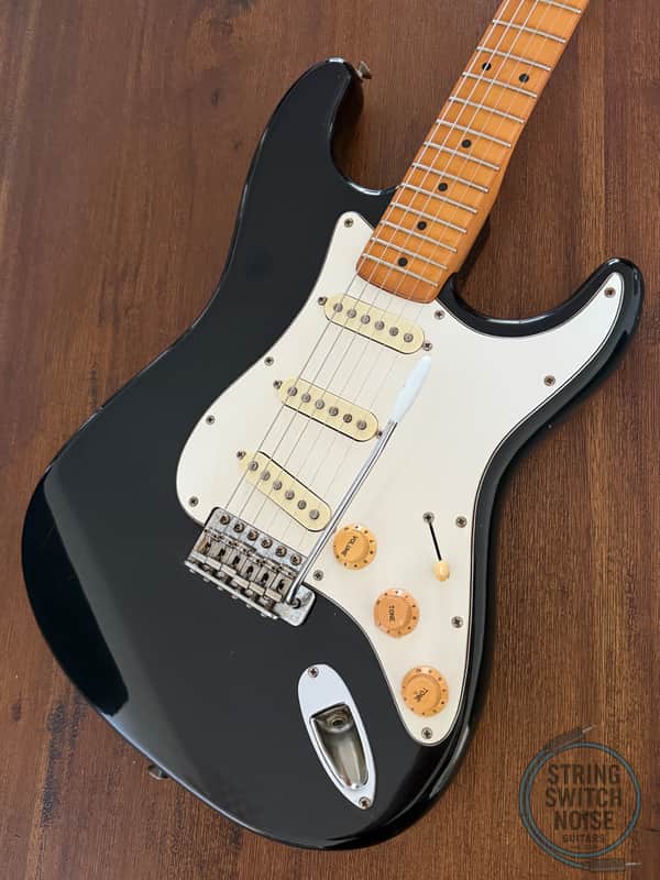 Greco Stratocaster Guitar, Black, MIJ, 1977, Super Sounds, SE450 - Very Good