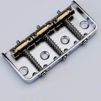 Fixed Hardtail Telecaster Tele Style Guitar Bridge with Brass Saddles image 3