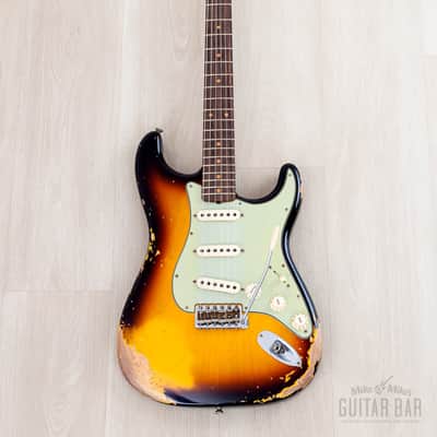 2023 Fender Custom Shop ‘61 Stratocaster Heavy Relic Super Faded/Aged Three-Tone Sunburst w/ Texas Specials image 2