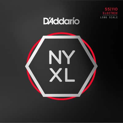 D'Addario NYXL55110 NYXL Heavy Nickel 4-String Bass Strings, 55-110 Long Scale image 1