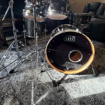 DW Performance Series 5-Piece – Pewter Sparkle + DW 9000 Series Hardware image 4
